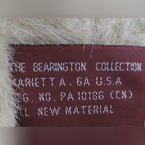 The Bearington Collection Teddy Bear -Super Cute 14" Floral Bear Dressed in Pink - Picture 10 of 12